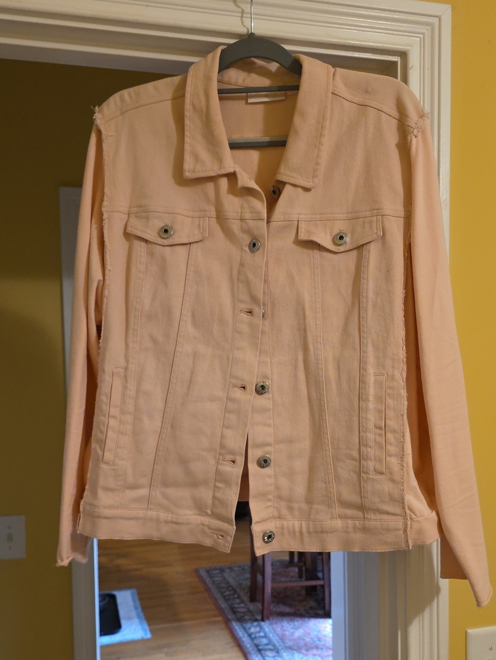 Belle by Kim Gravel Light Pink Jean Jacket